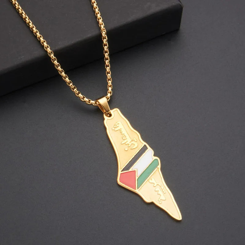 Palestine Flag Necklace – Arwino