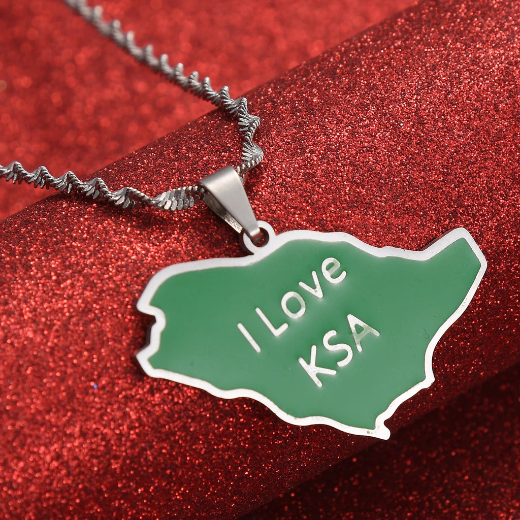 Saudi Arabia Flag Necklace – Arwino