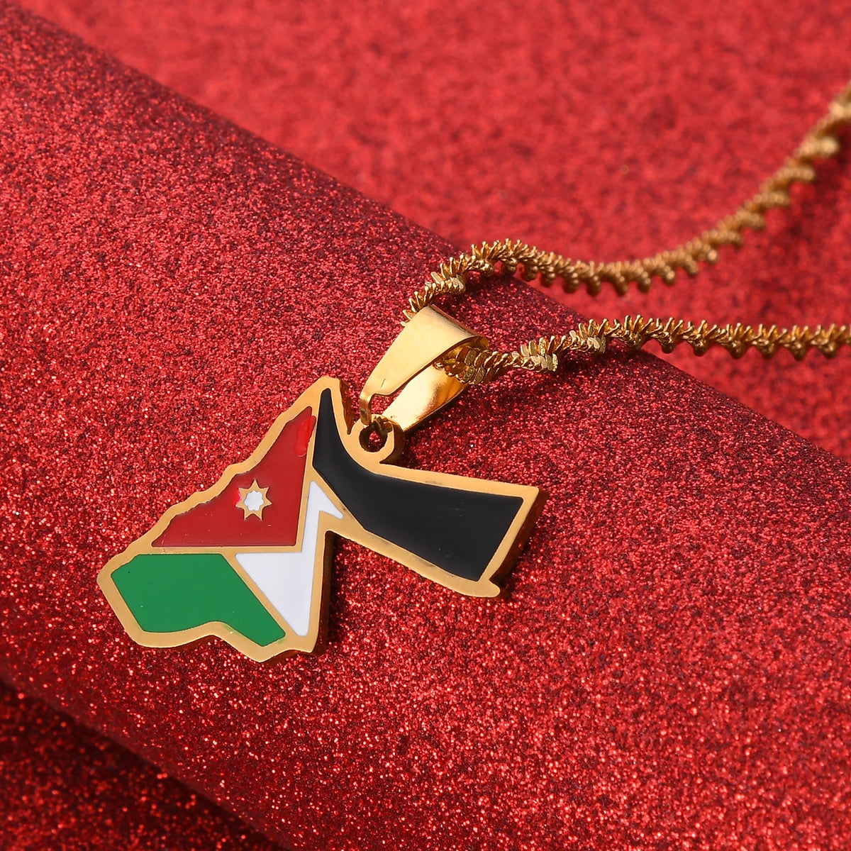 Jordan Flag Necklace – Arwino