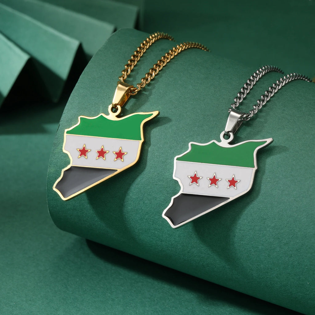 Syria Flag Necklace – Arwino
