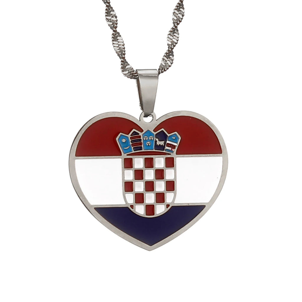 Croatia Flag Necklace – Arwino