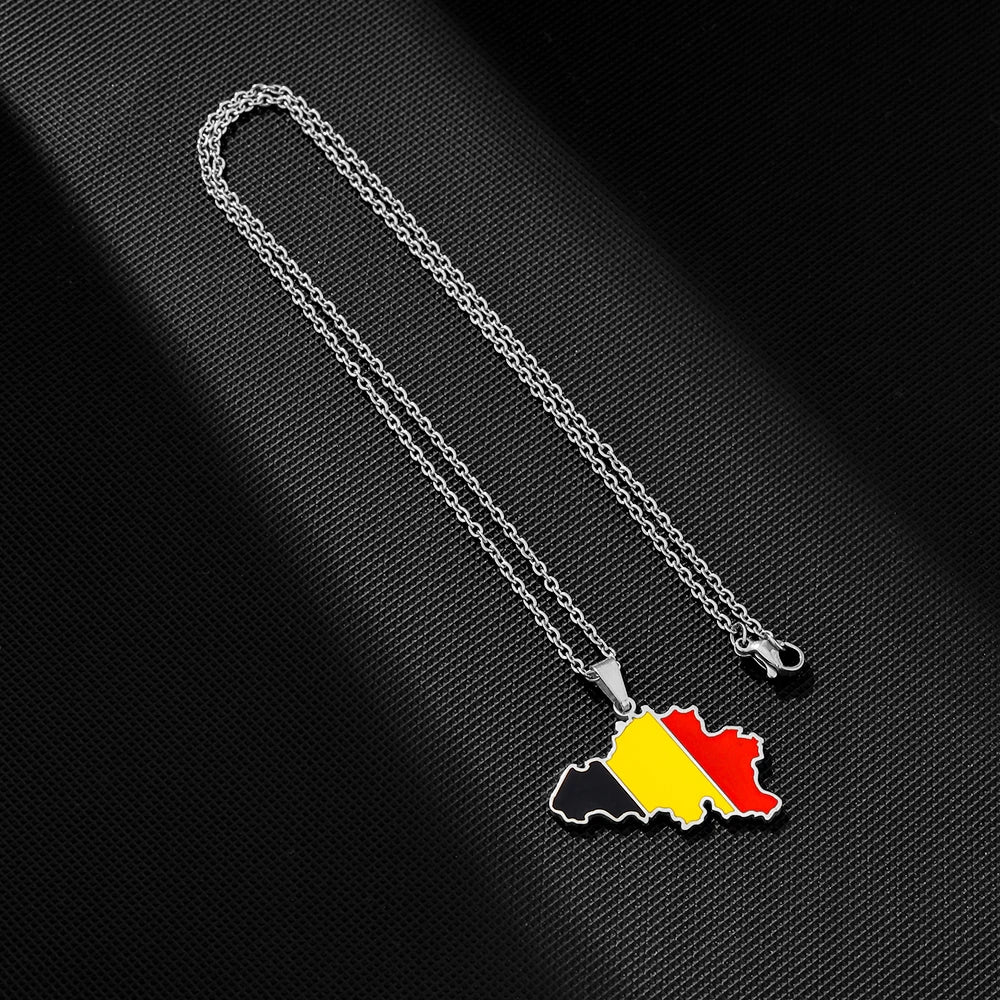 Belgium Flag Necklace – Arwino