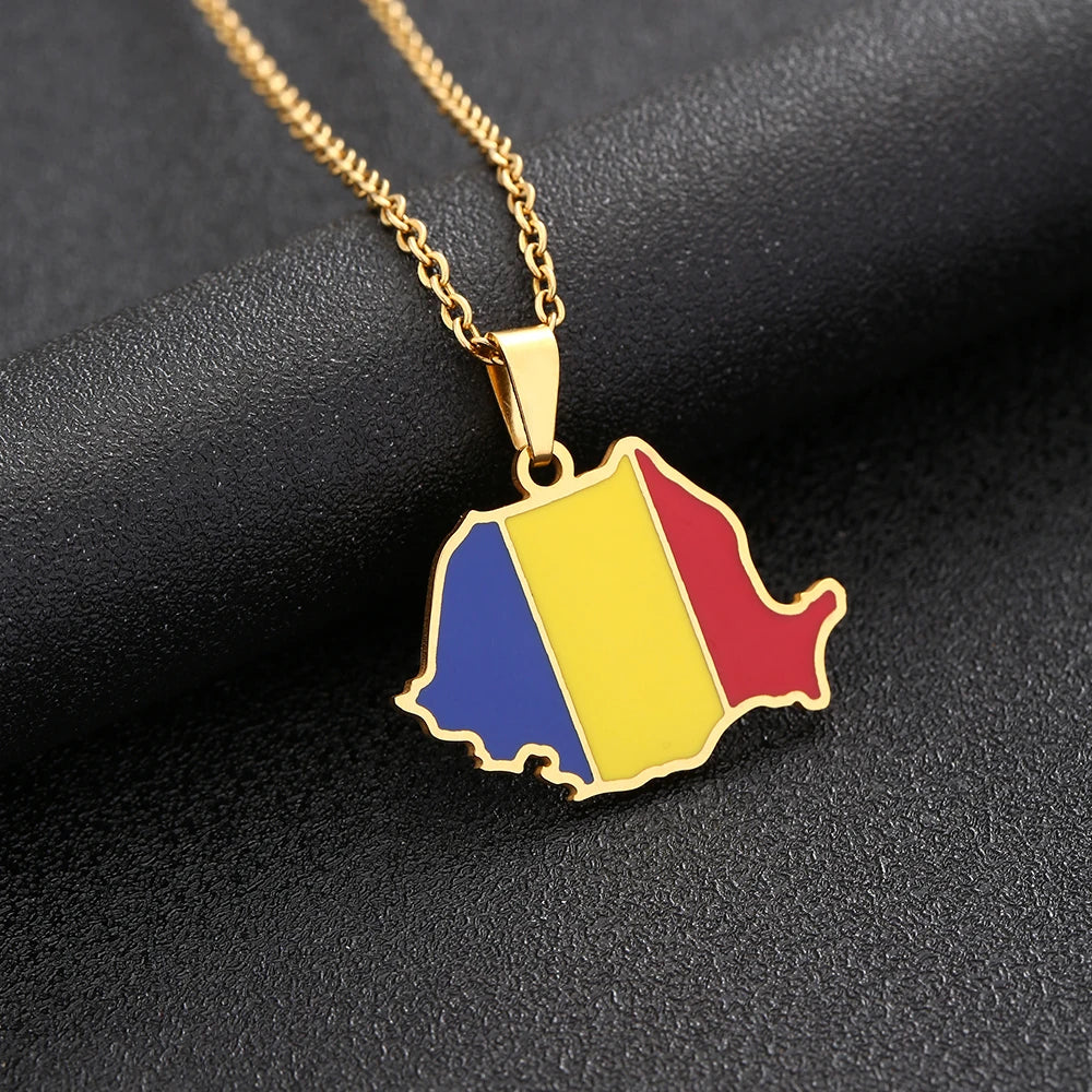 Romania Flag Necklace – Arwino