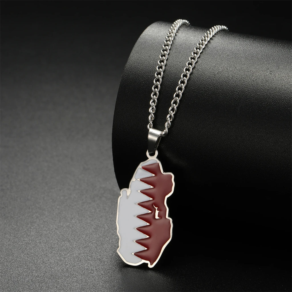 Qatar Flag Necklace – Arwino