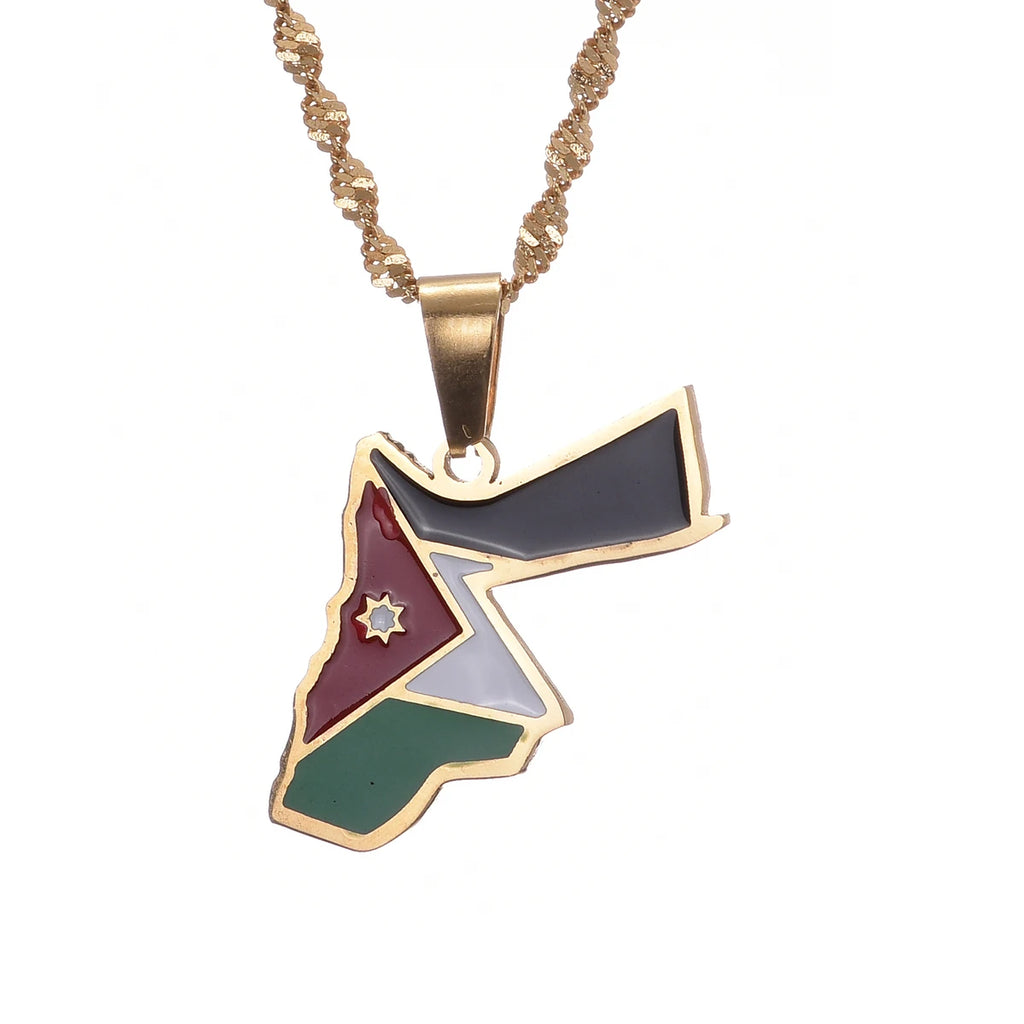 Jordan Flag Necklace – Arwino