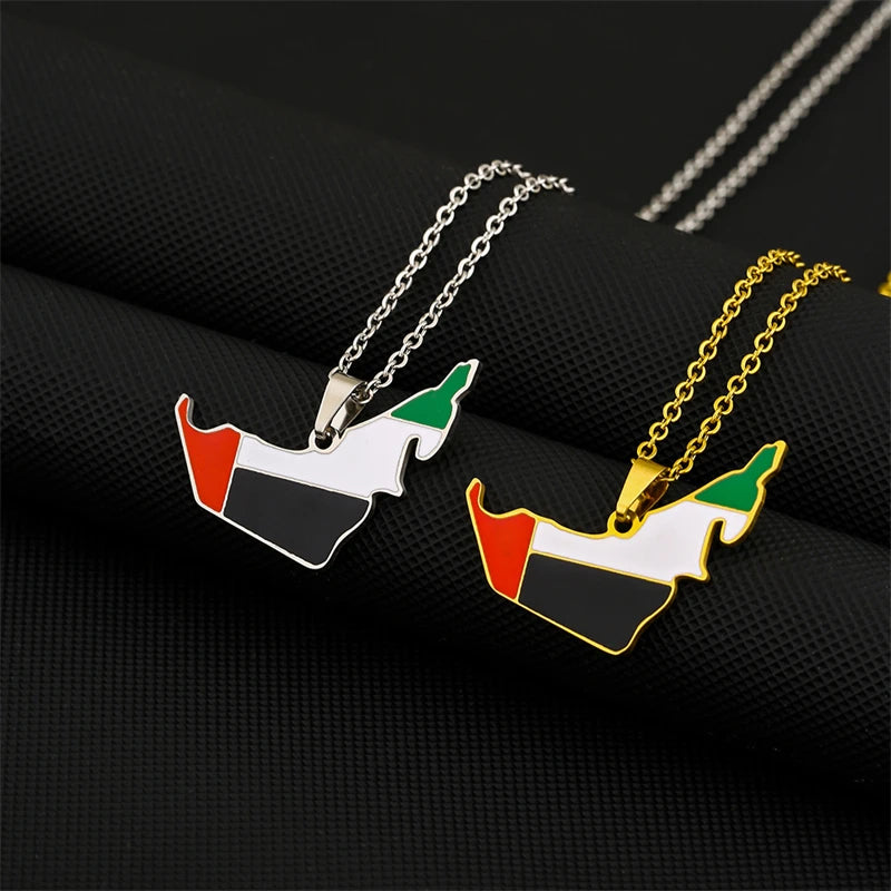 UAE Flag Necklace - Arwino