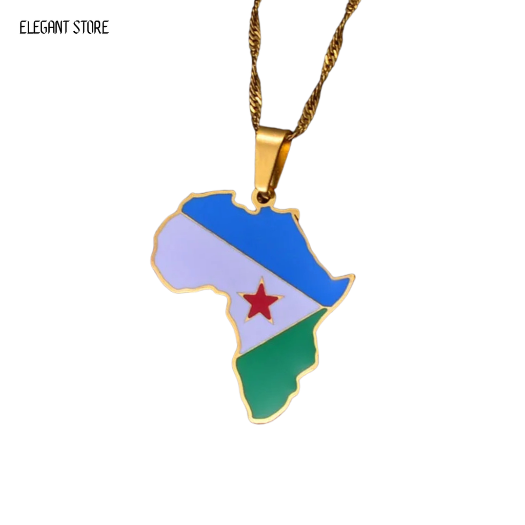 Djibouti Flag Necklace – Arwino