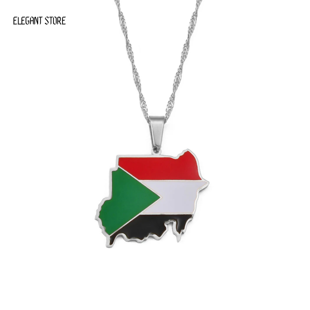 Sudan Flag Necklace – Arwino