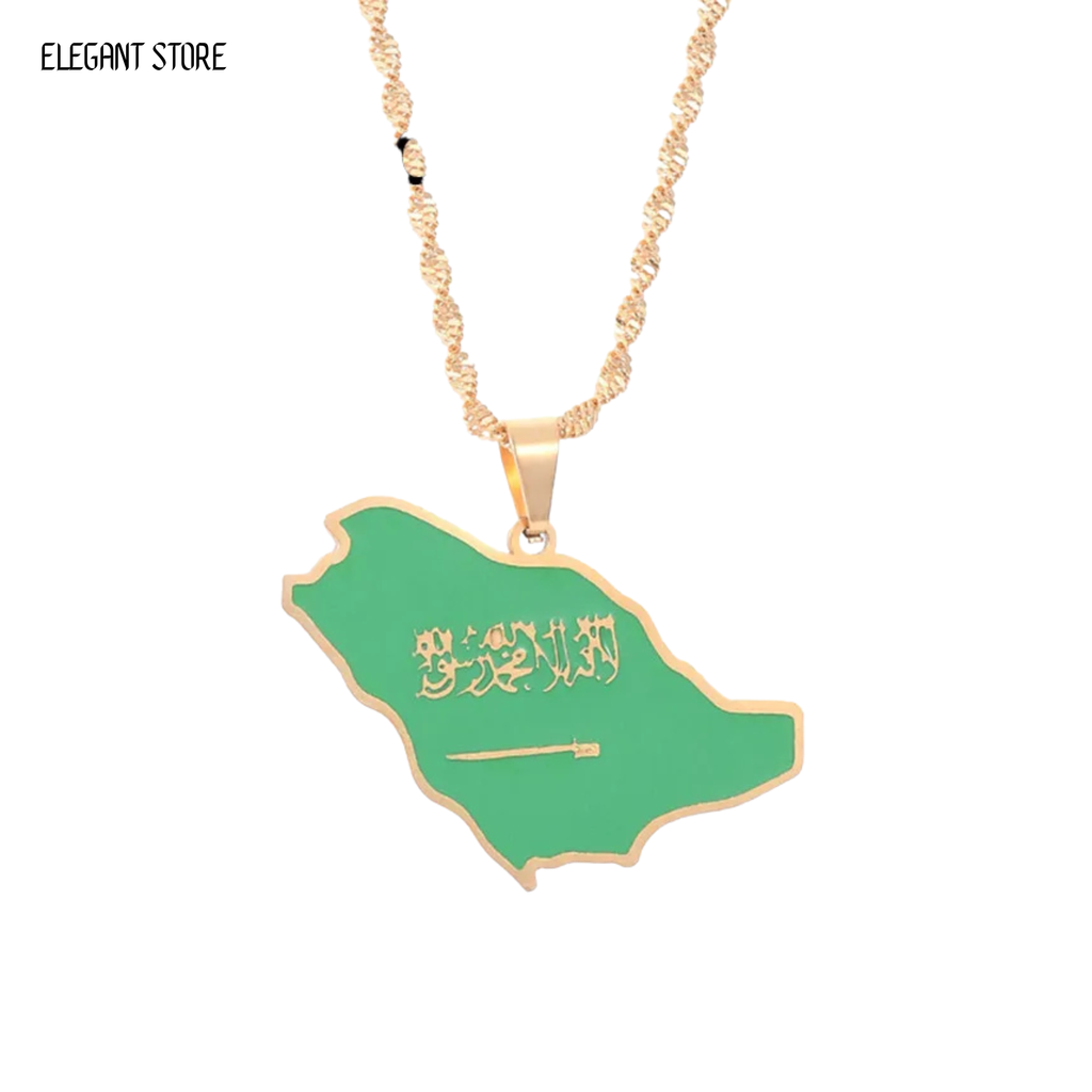 Saudi Arabia Flag Necklace – Arwino