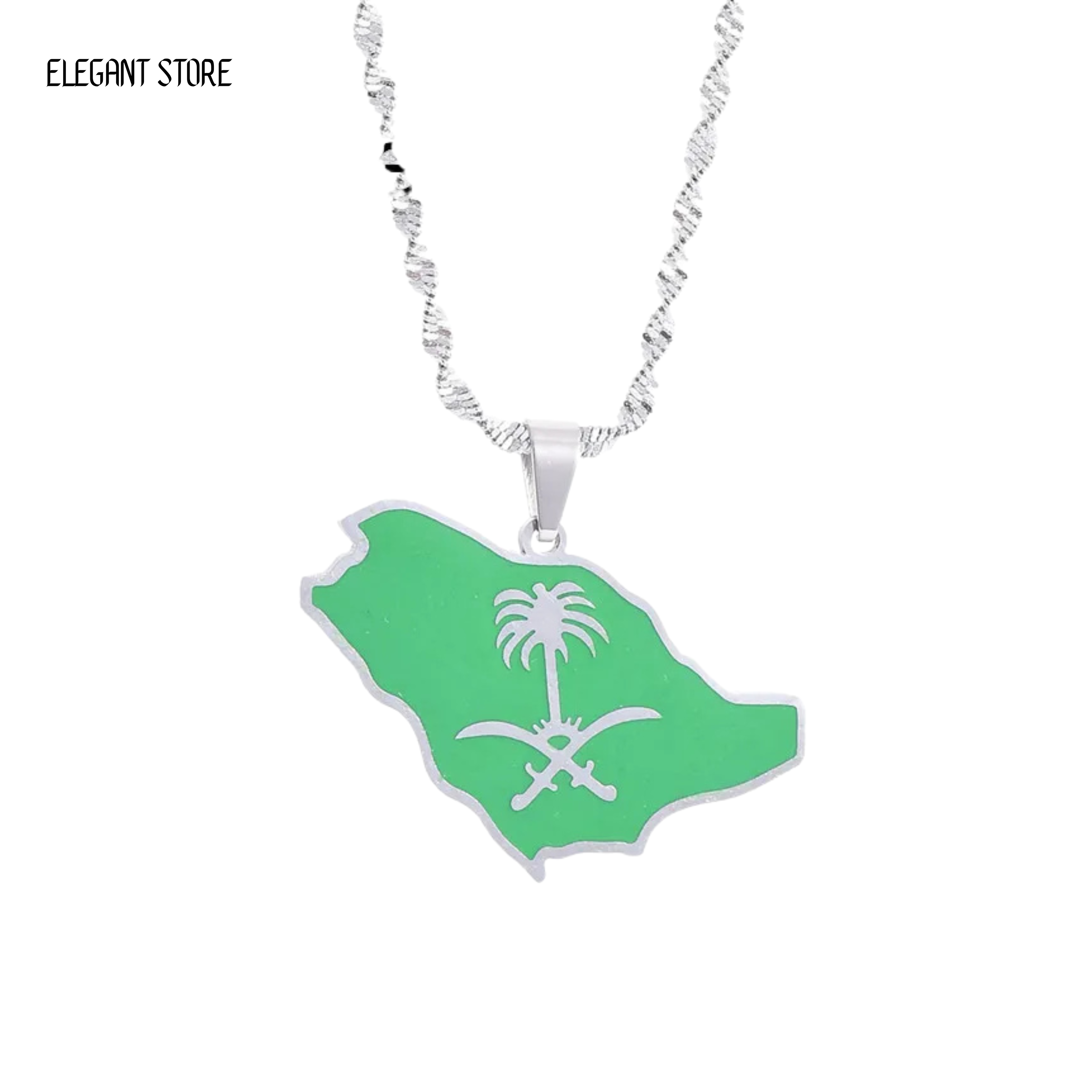 Saudi Arabia Flag Necklace – Arwino