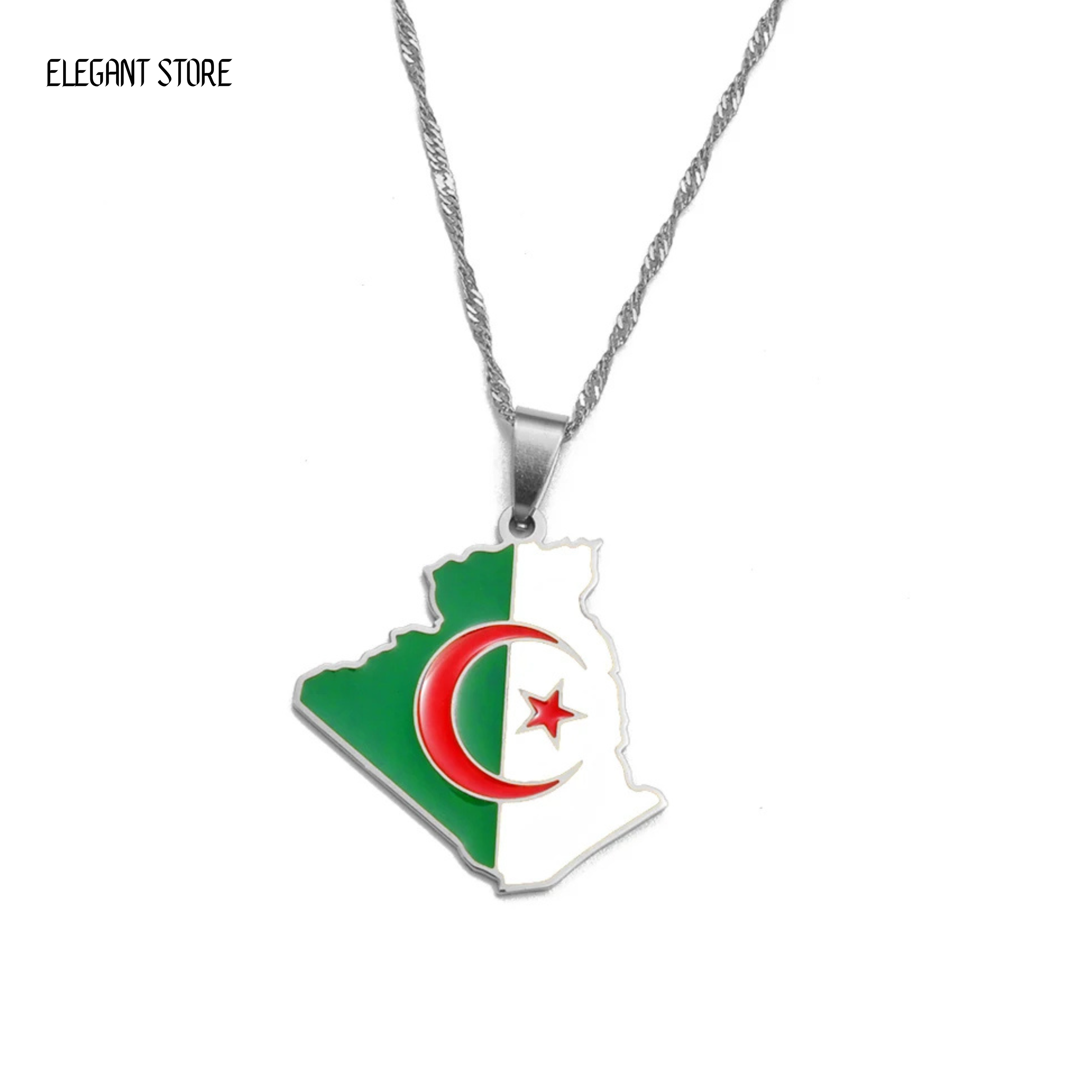 Algeria Flag Necklace – Arwino