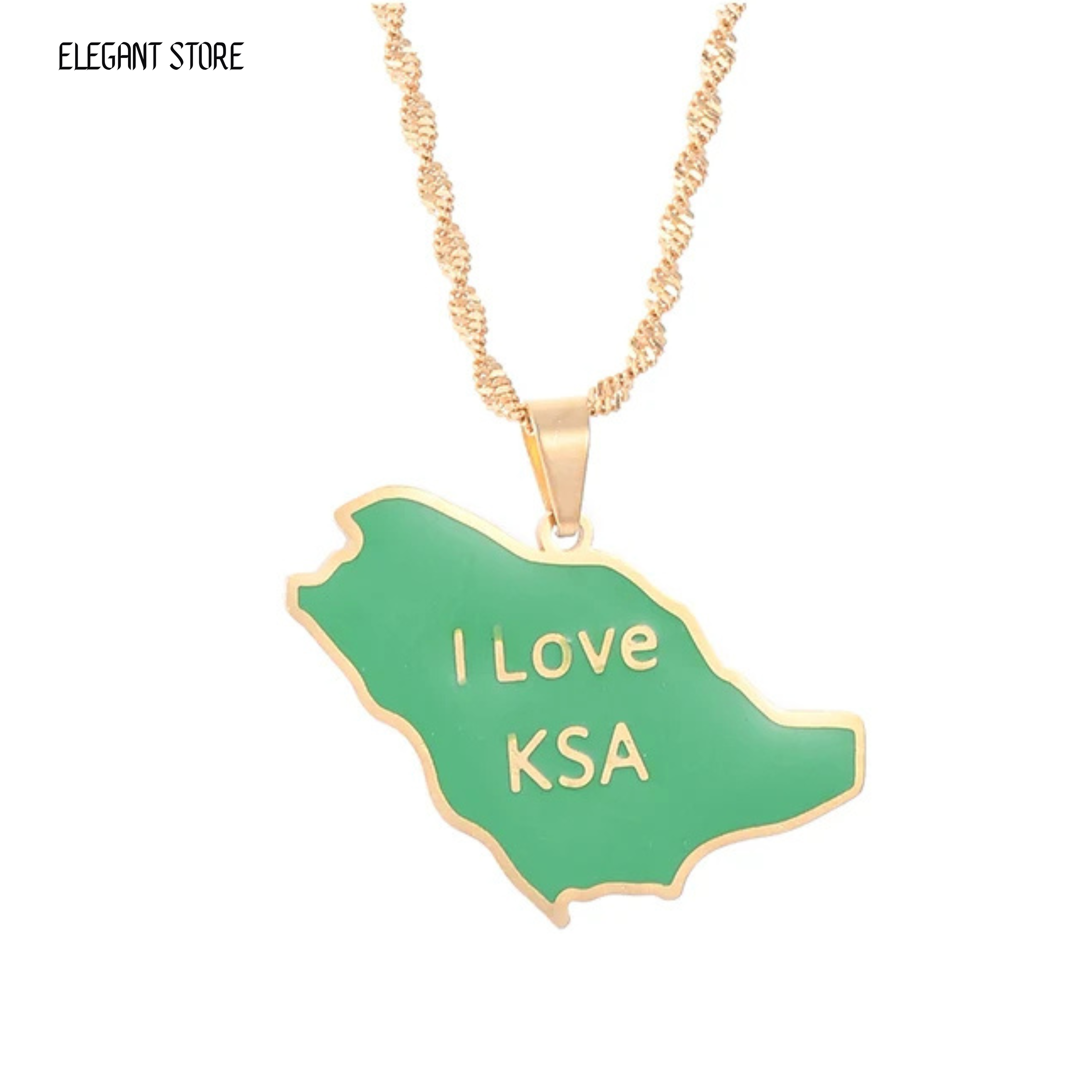 Saudi Arabia Flag Necklace – Arwino