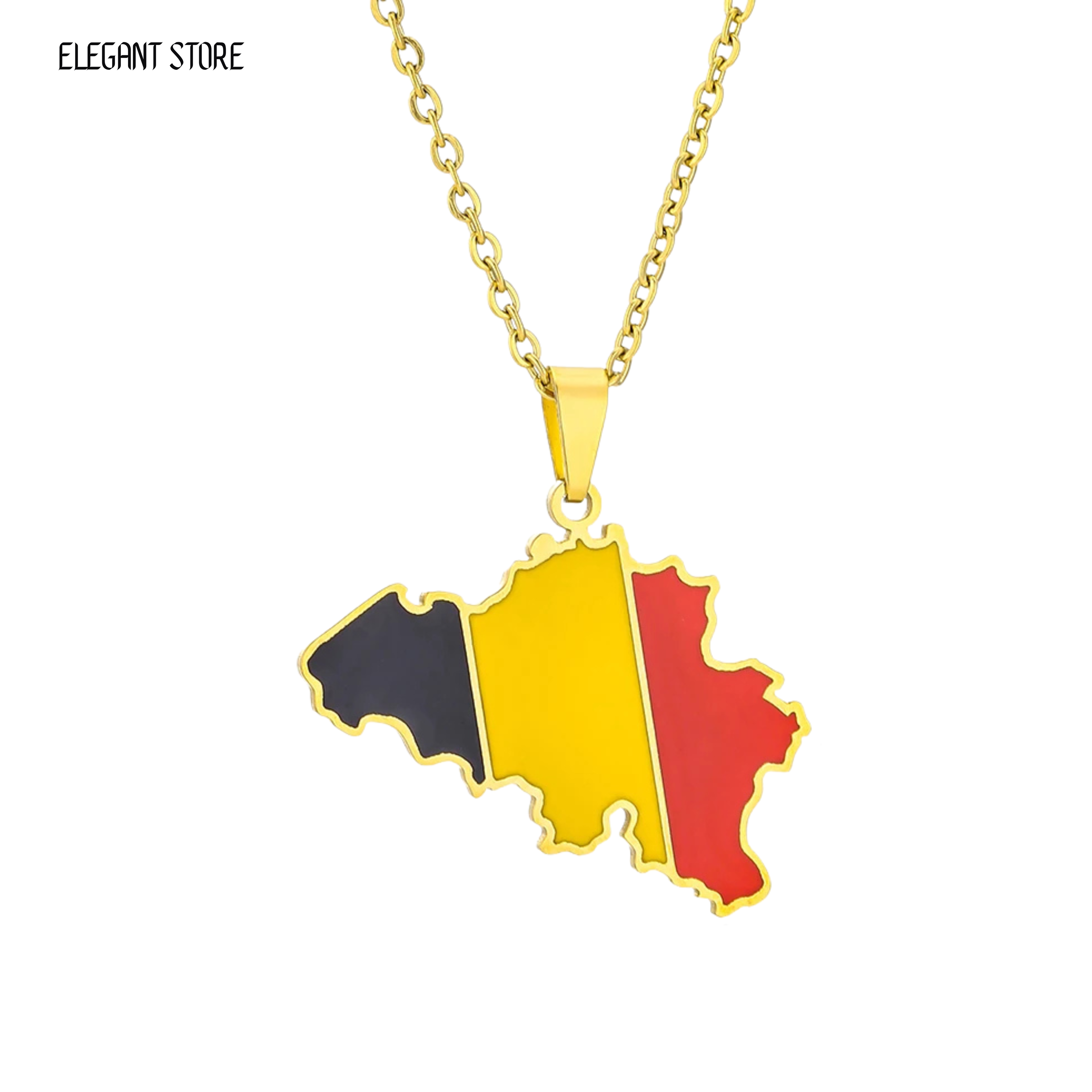 Belgium Flag Necklace – Arwino