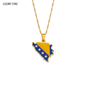Bosnia and Herzegovina Flag Necklace – Arwino