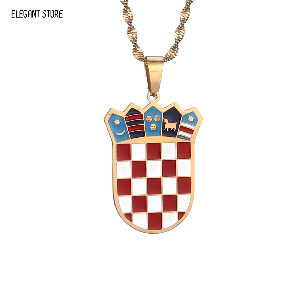 Croatia Flag Necklace – Arwino