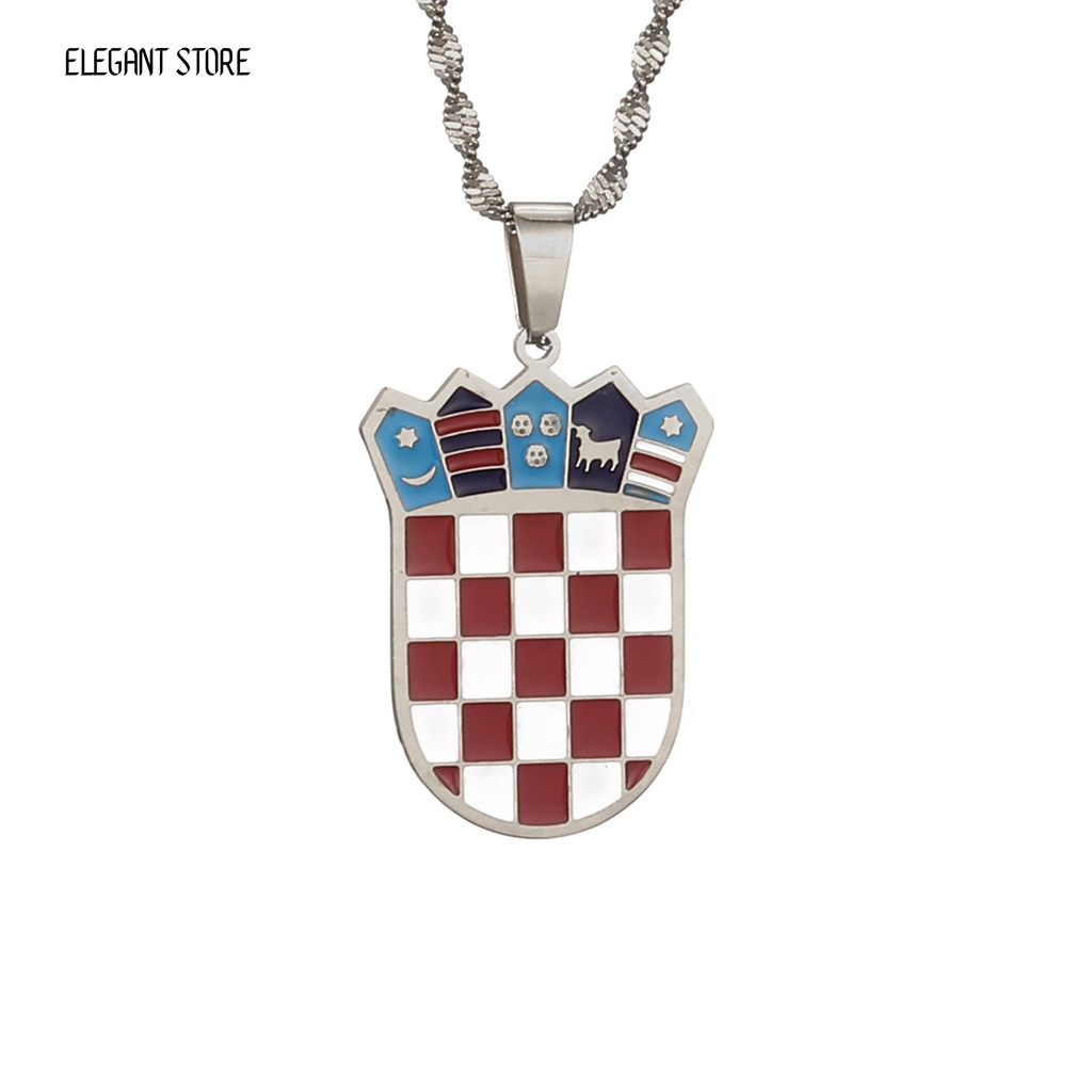 Croatia Flag Necklace – Arwino