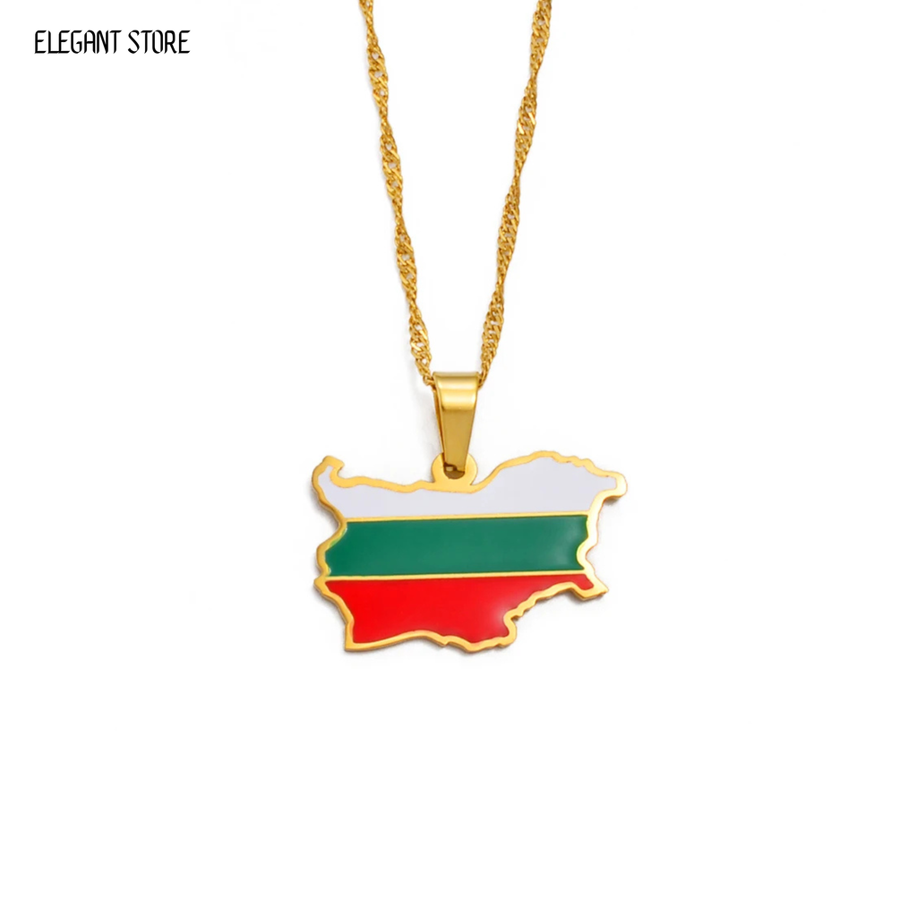 Bulgaria Flag Necklace – Arwino
