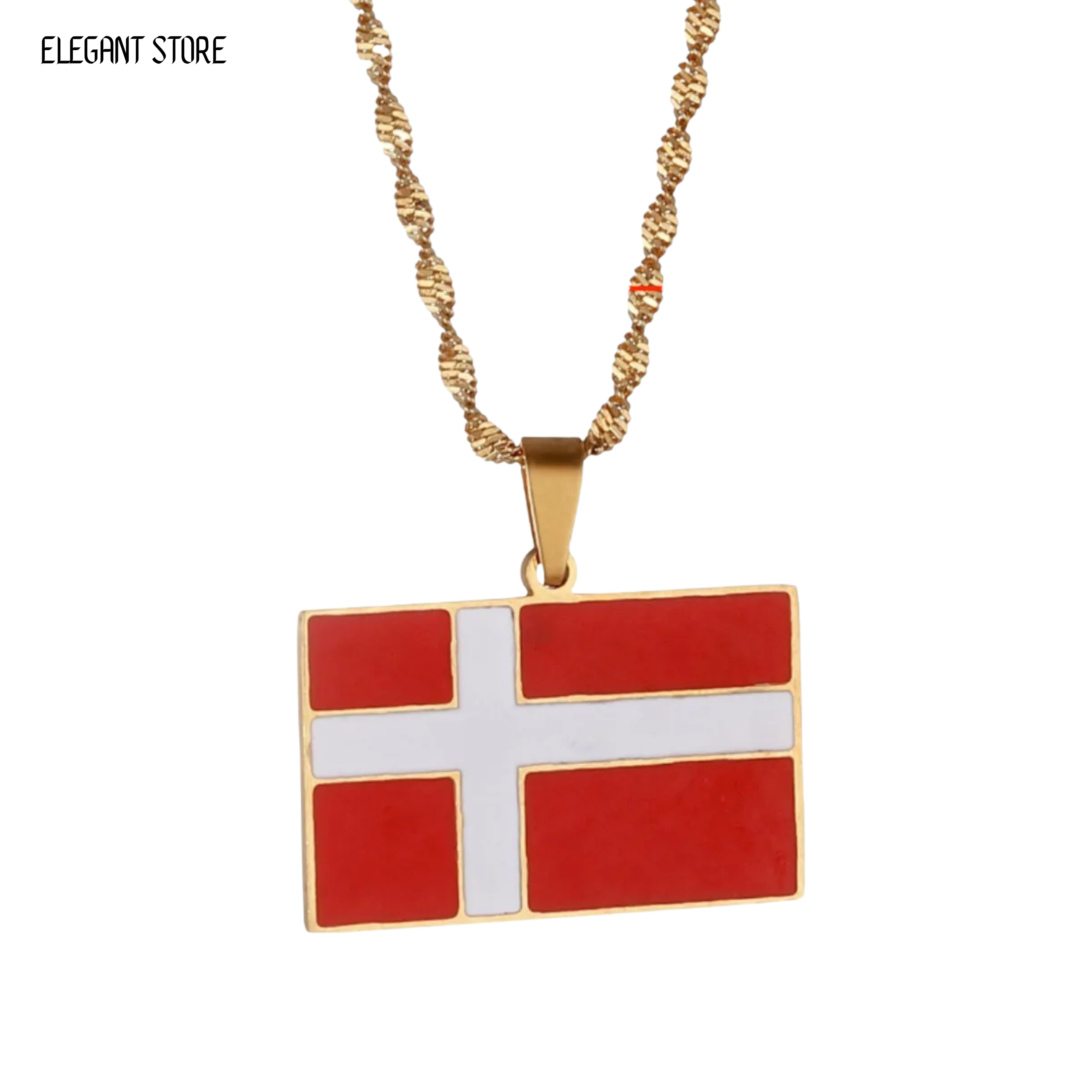 Denmark Flag Necklace – Arwino