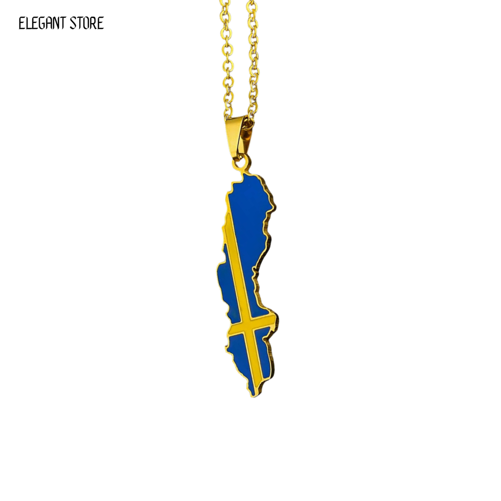 Sweden Flag Necklace – Arwino