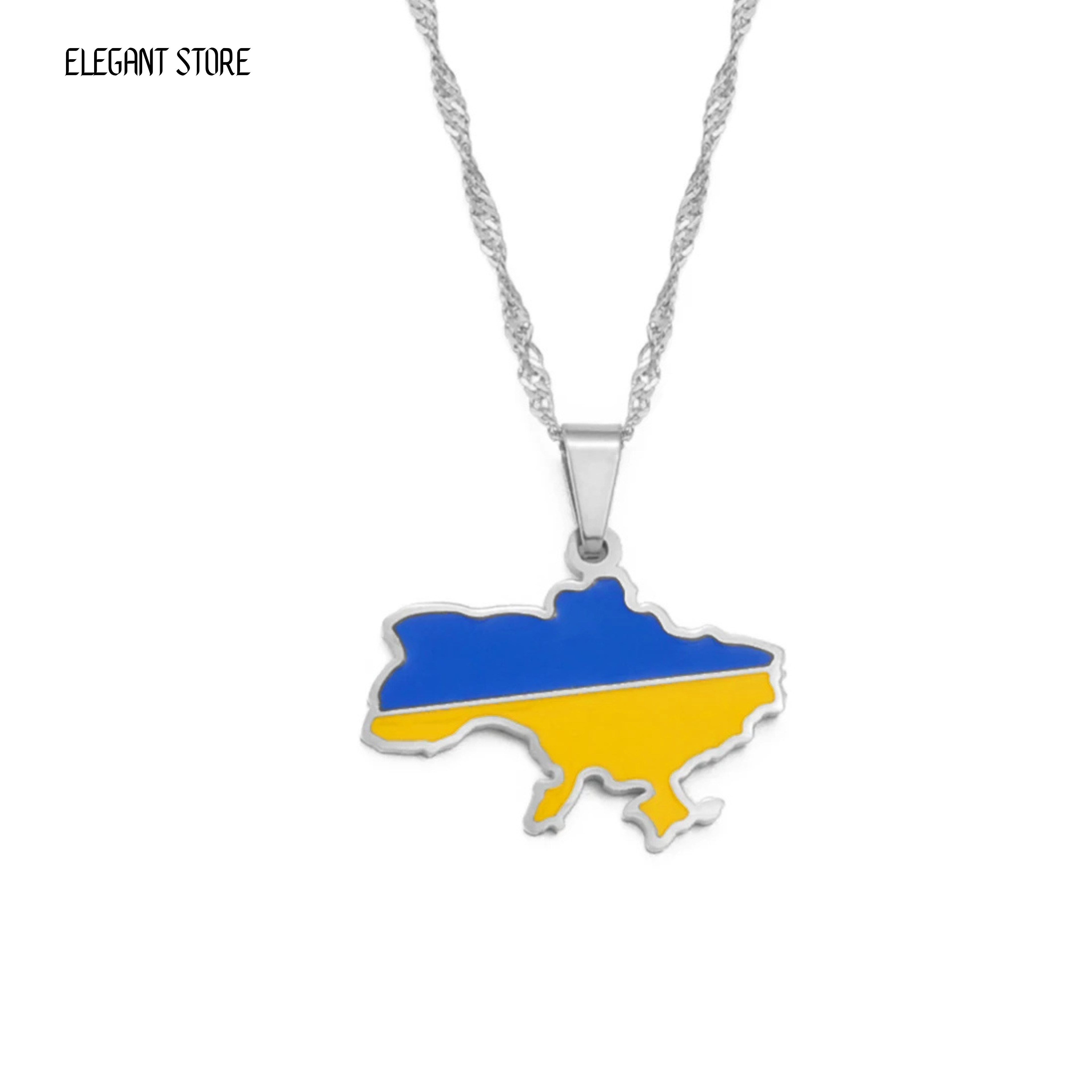 Ukraine Flag Necklace – Arwino