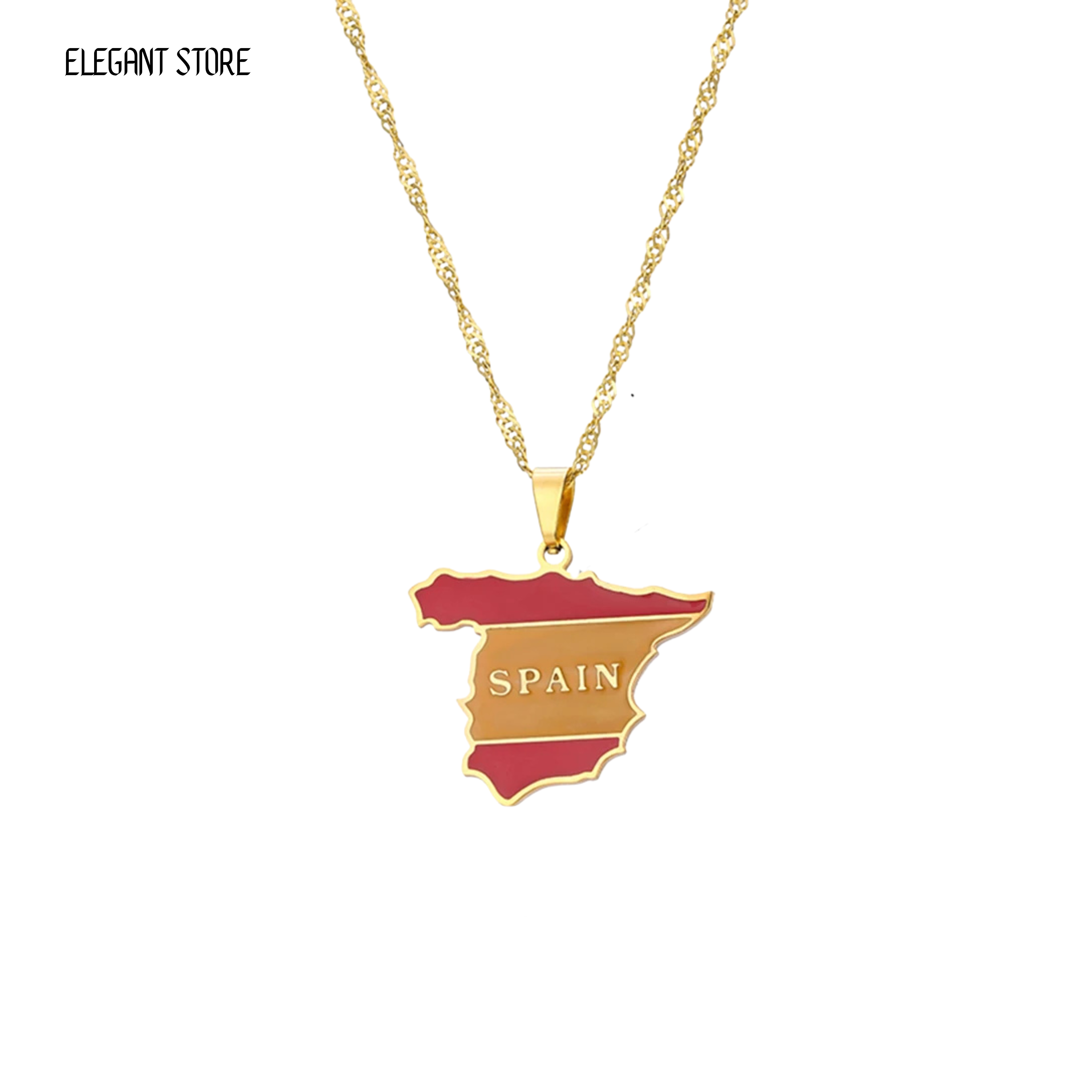 Spain Flag Necklace – Arwino