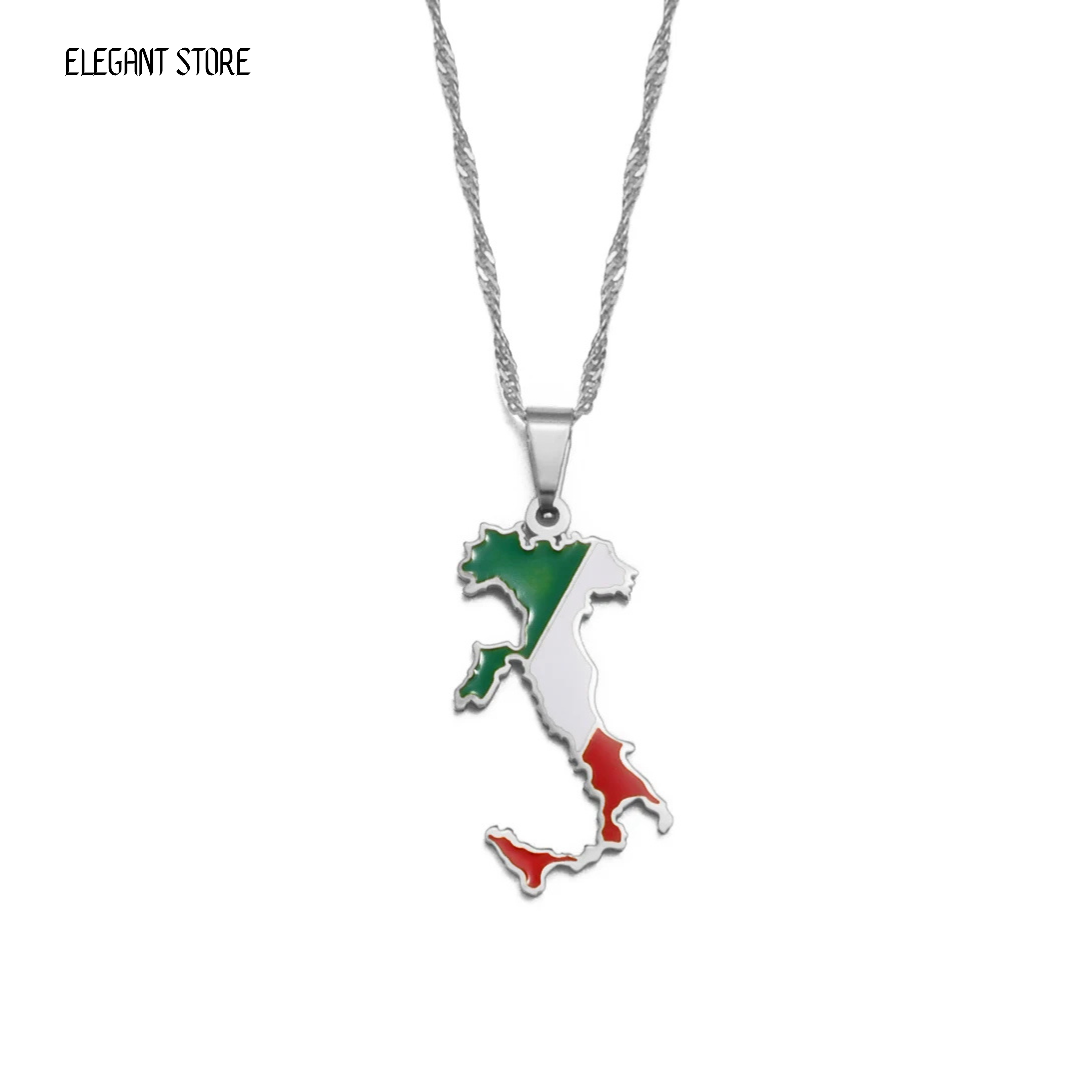 Italy Flag Necklace – Arwino