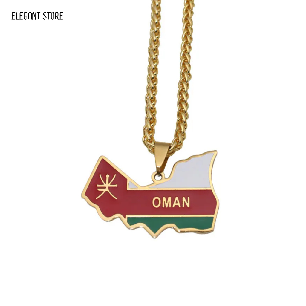 Oman Flag Necklace - Arwino