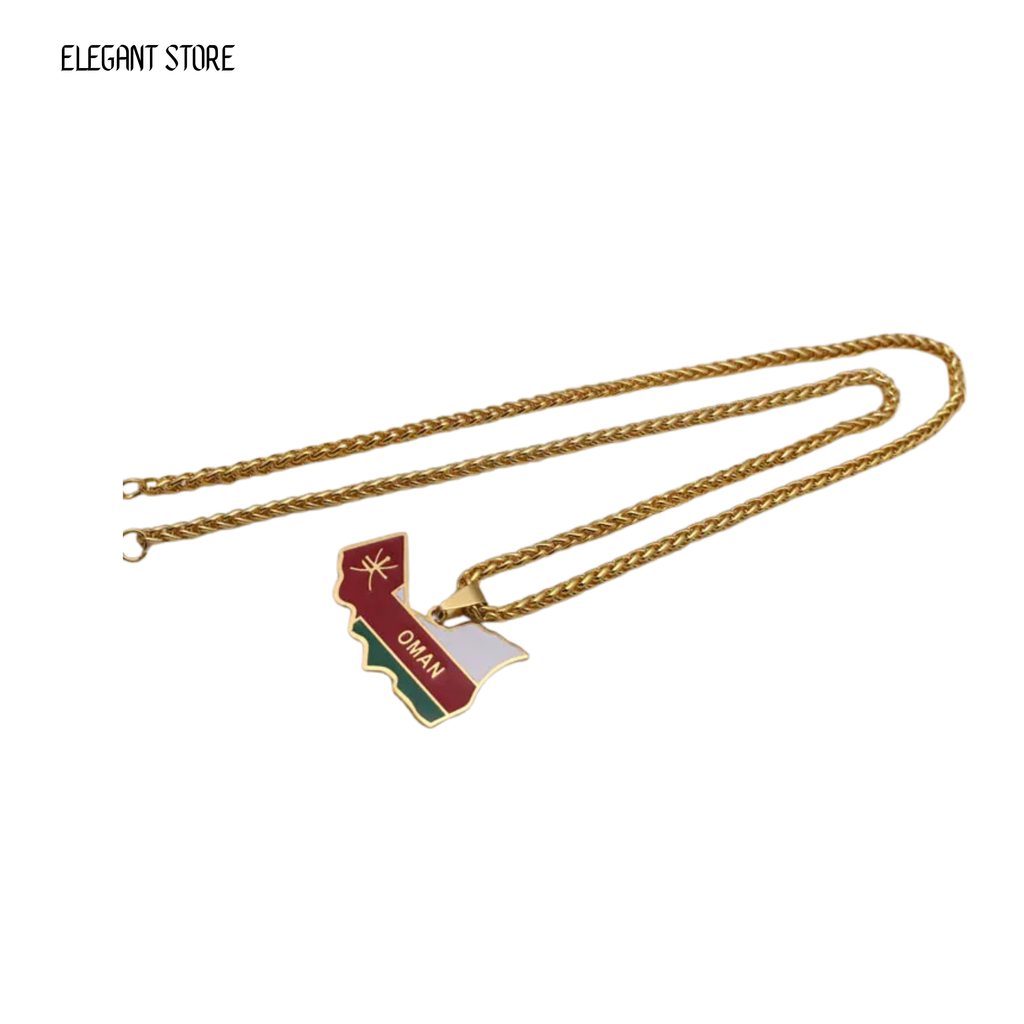 Oman Flag Necklace - Arwino