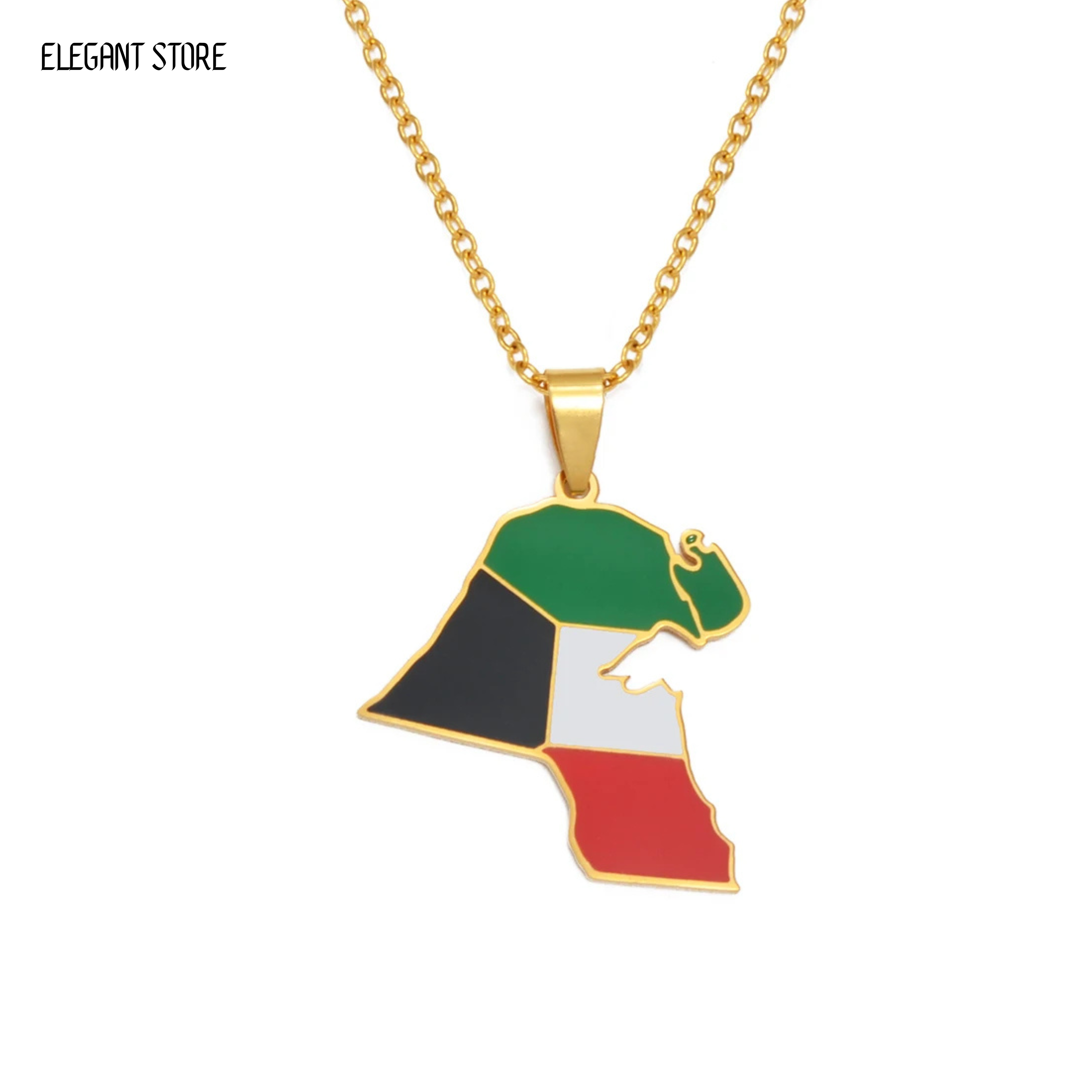 Kuwait Flag Necklace - Arwino