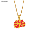 North Macedonia Flag Necklace – Arwino